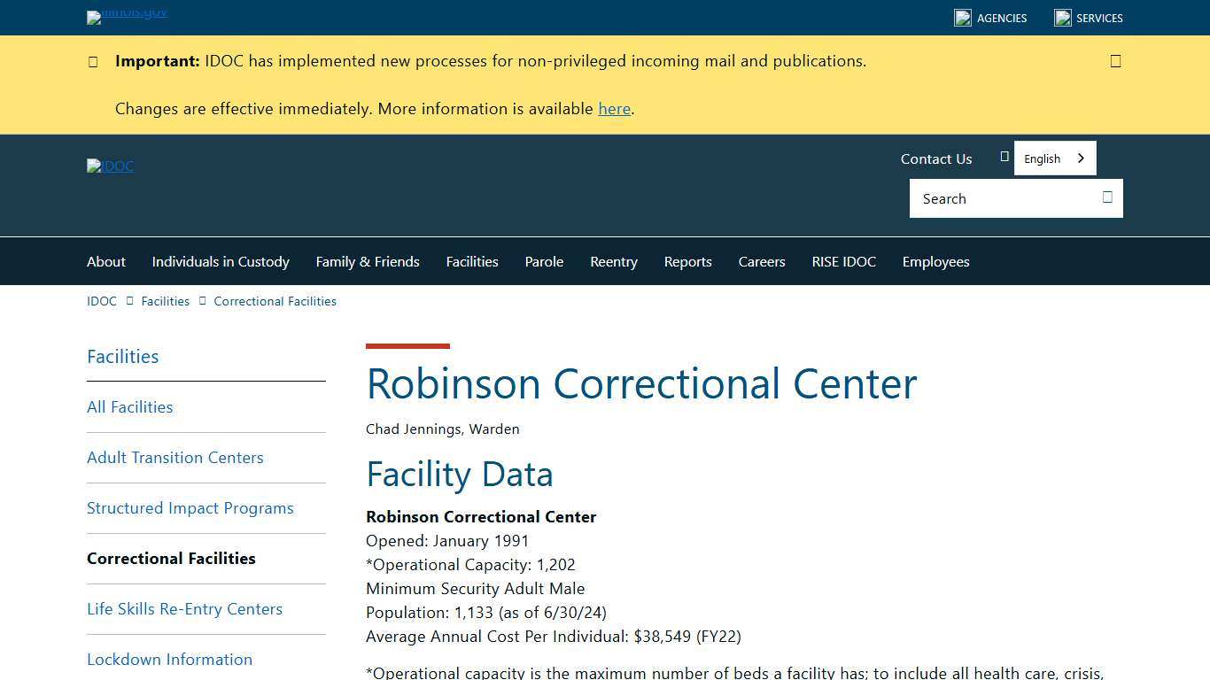 Robinson Correctional Center